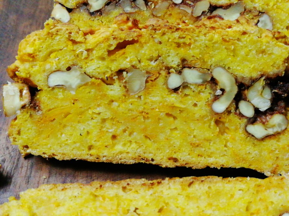 100%全麦南瓜核桃快手面包丨健康·烘焙