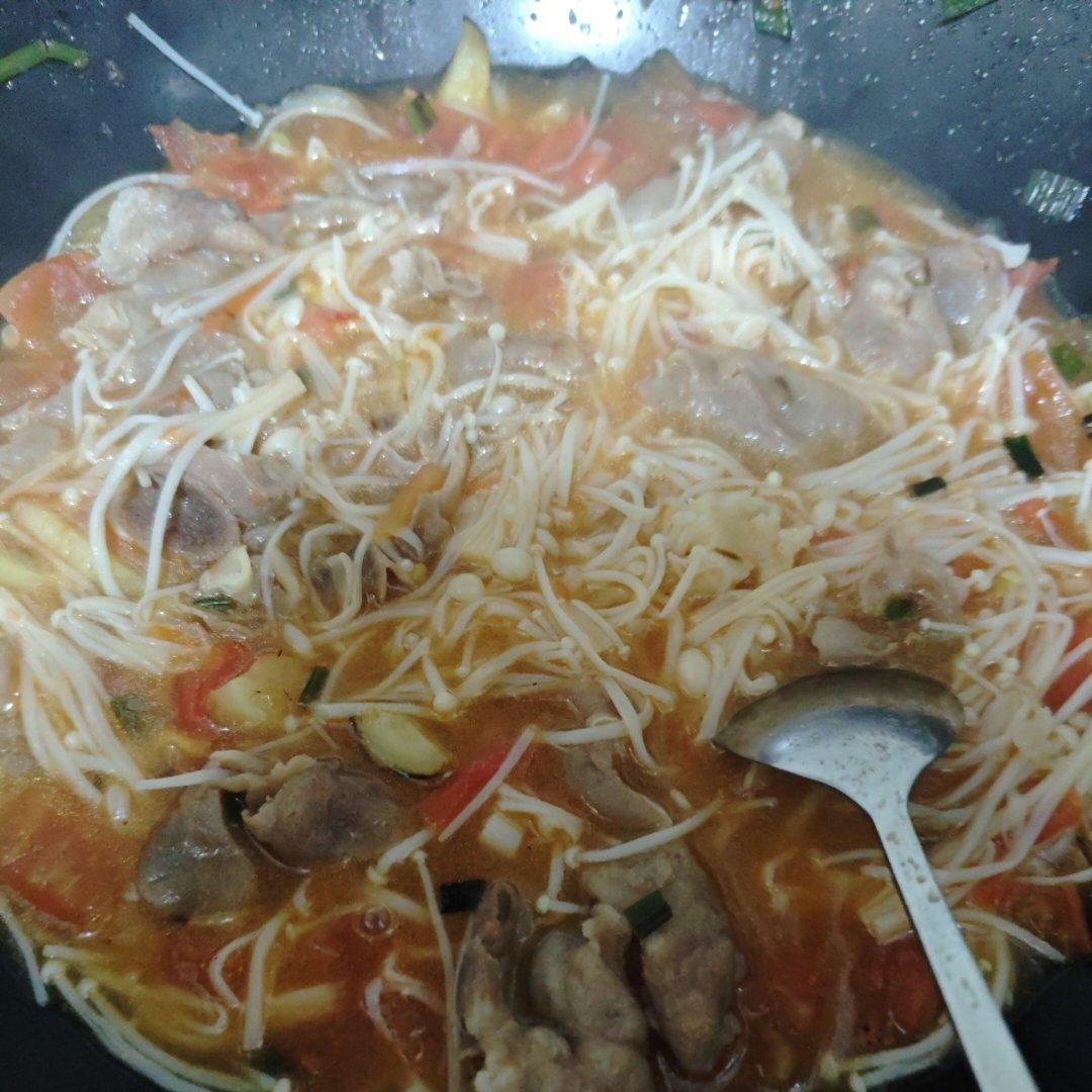 番茄羊肉卷