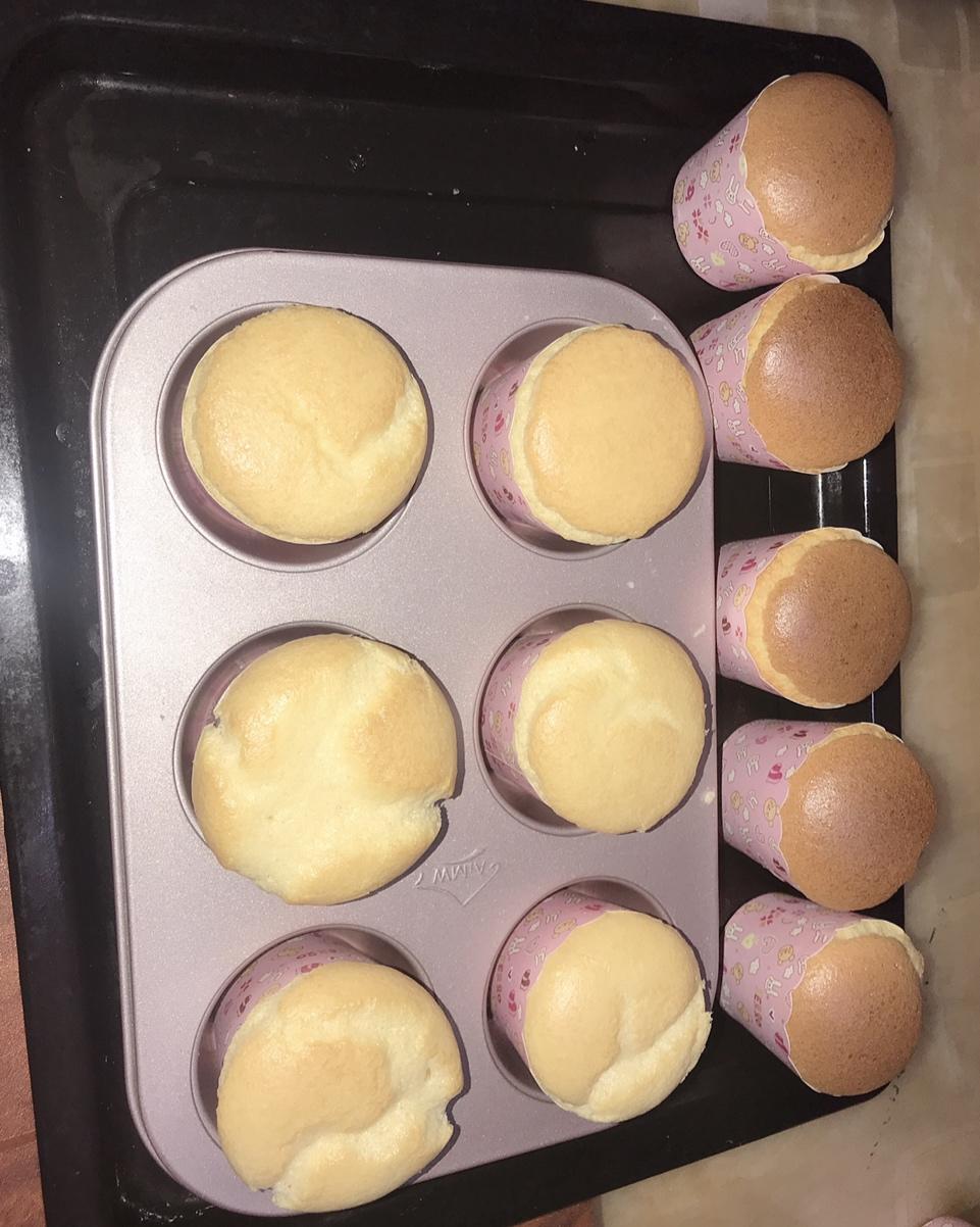 软绵绵戚风纸杯蛋糕