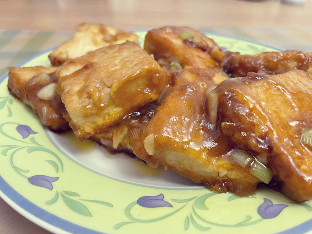 外焦里嫩的香煎豆腐