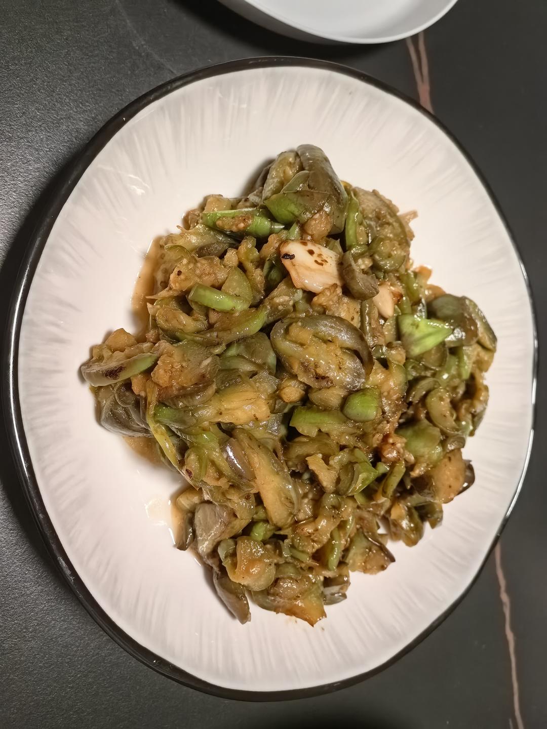 清炒青茄子