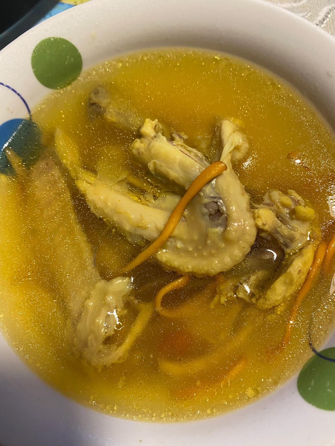 虫草花煲鸡汤