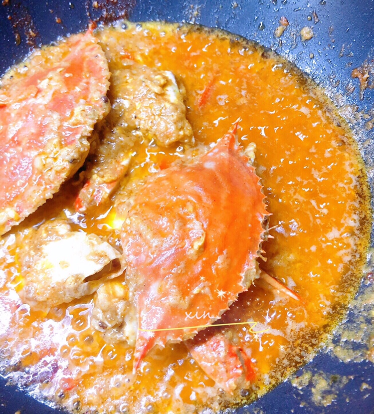 咖喱蟹的做法 步骤5