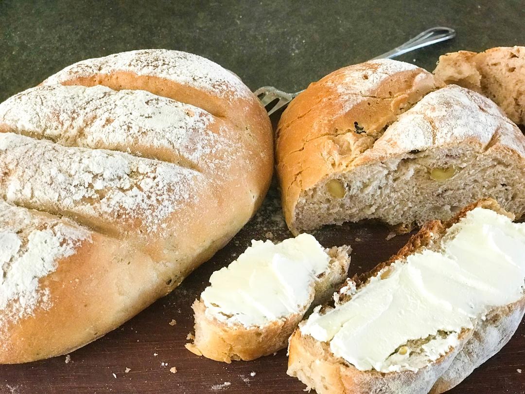 全麦核桃包～软欧包