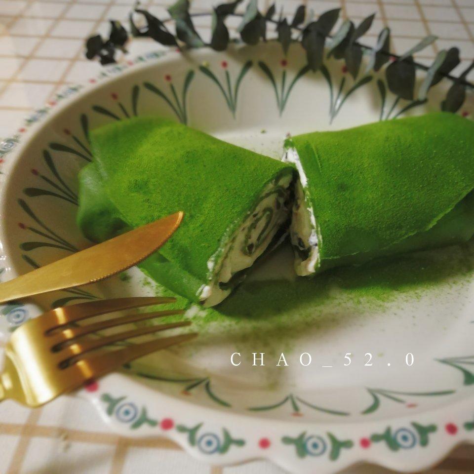 网红食谱│抹茶毛巾卷