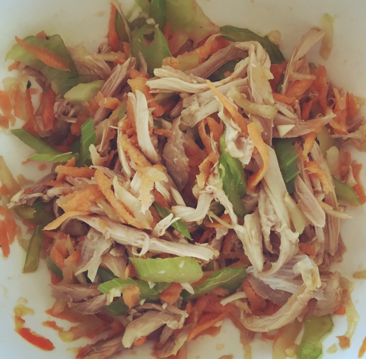 减脂健身｜凉拌手撕鸡丝（香辣&麻油版）