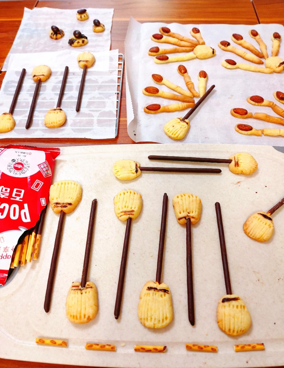 万圣节!女巫的扫帚饼干