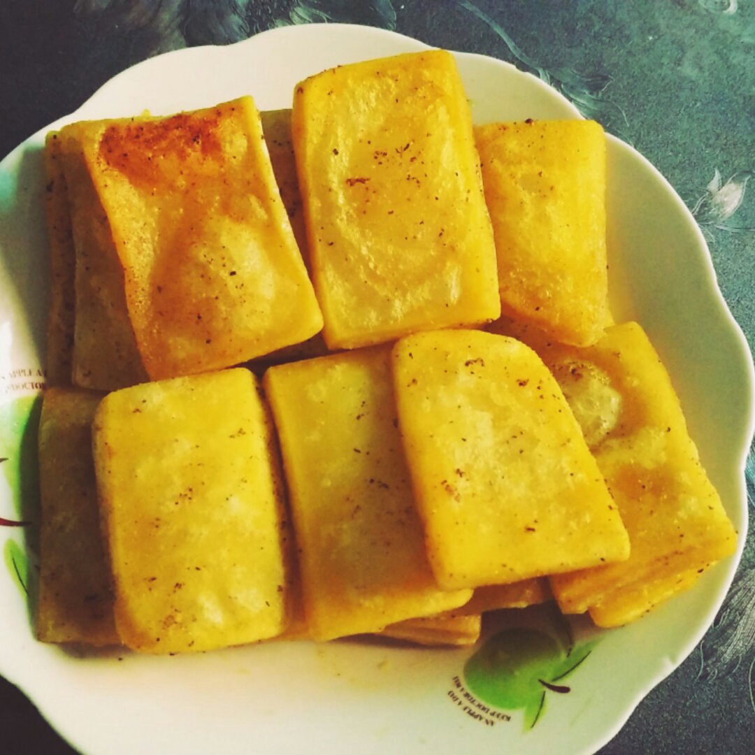 傻瓜有点傻做的煎年糕