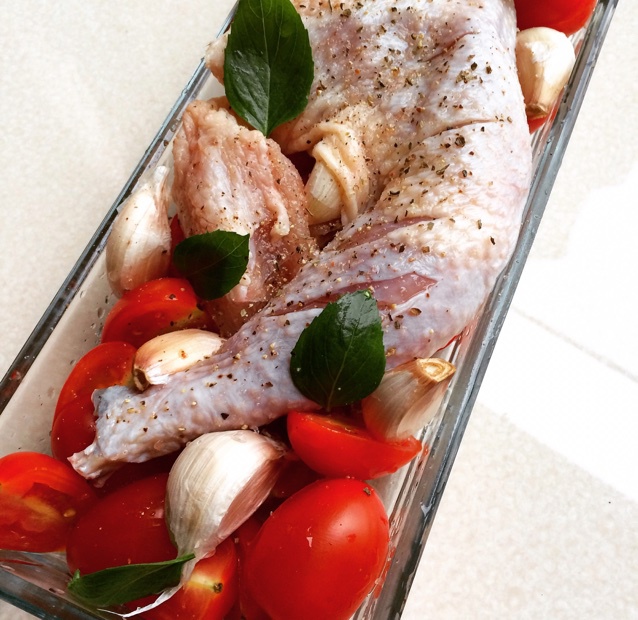 番茄大蒜香草烤鸡腿（庄祖宜）