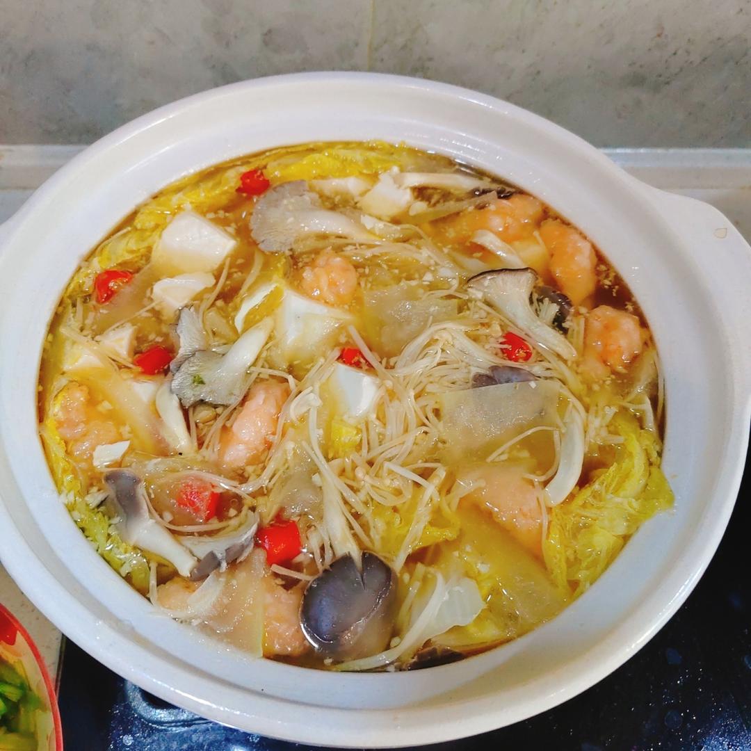 蒜蓉虾滑粉丝煲