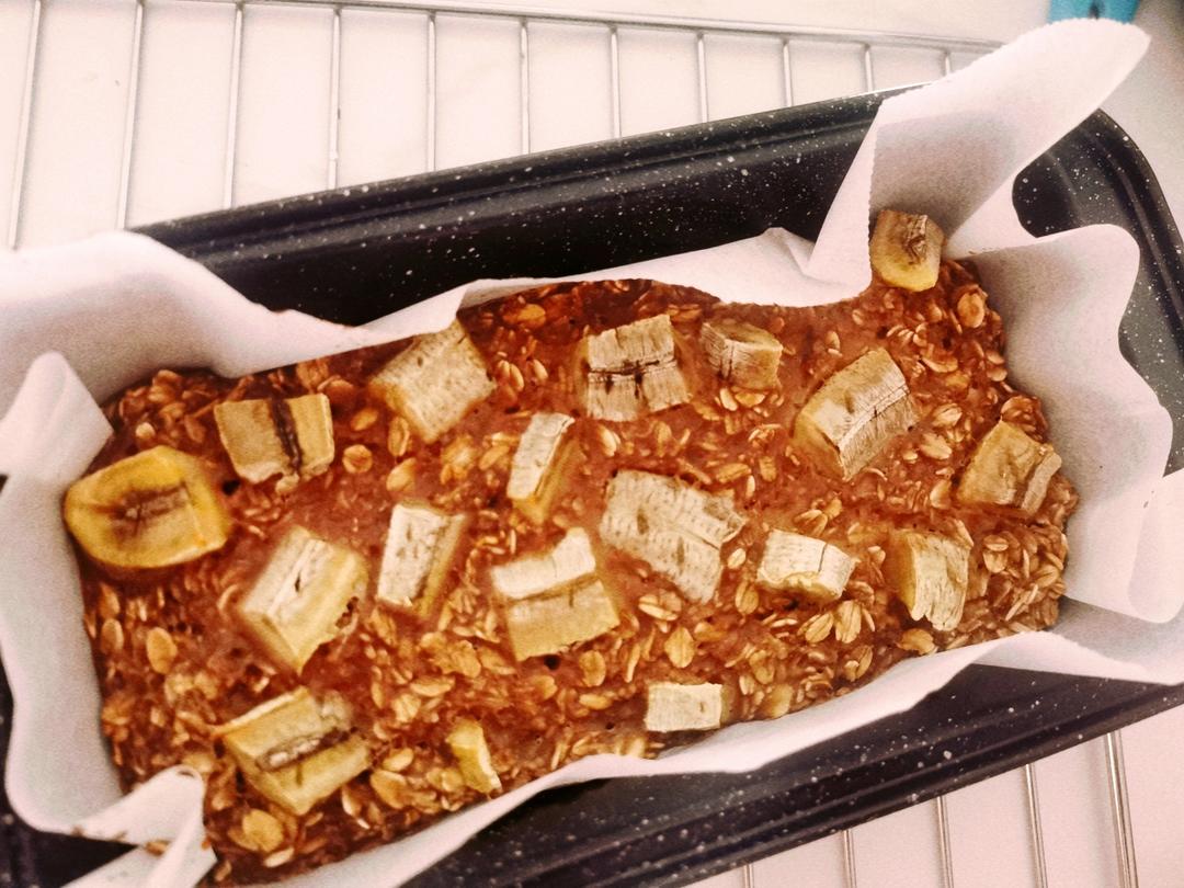 帕梅拉减脂❗️甜品🍰可可燕麦黑巧香蕉磅蛋糕