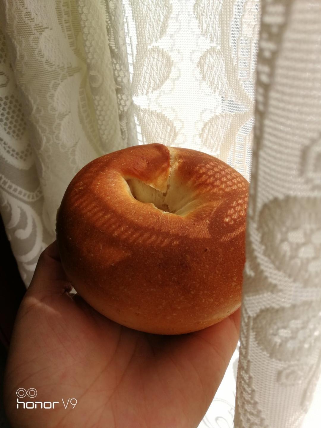 （无油）全麦黑麦贝果bagel~咬劲十足，越嚼越香