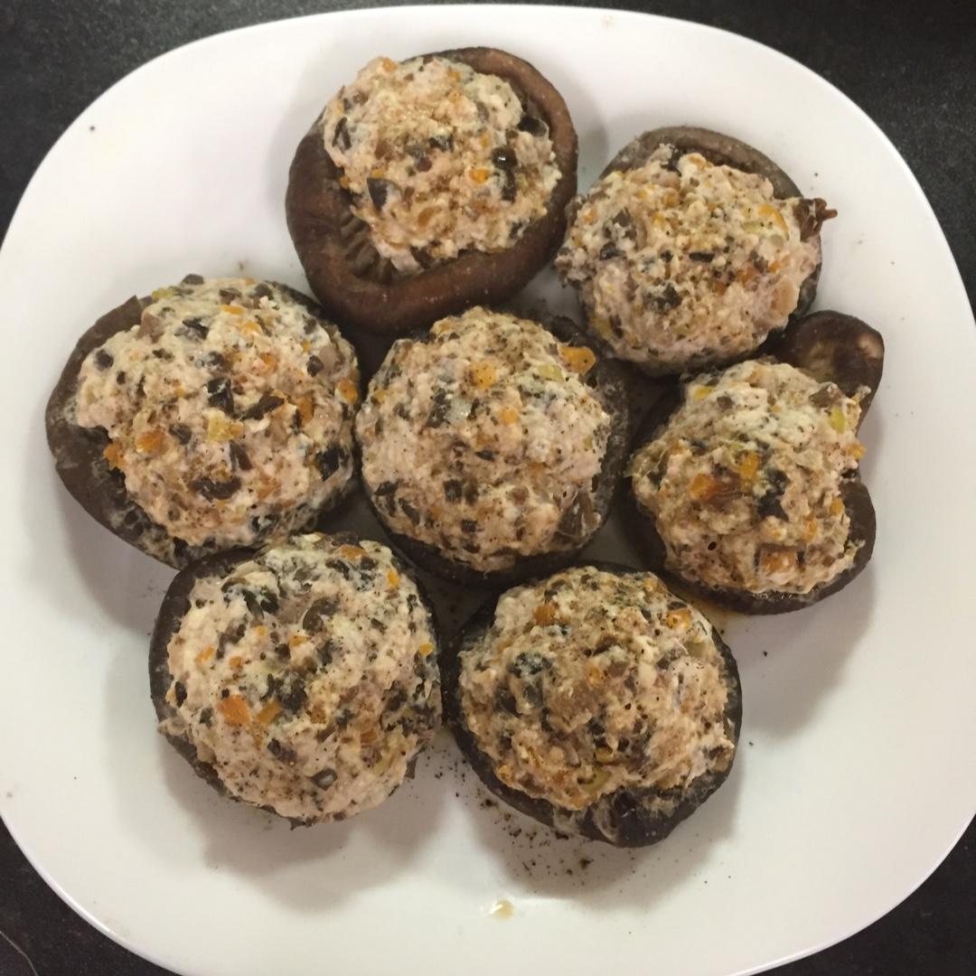 豆腐肉末酿香菇