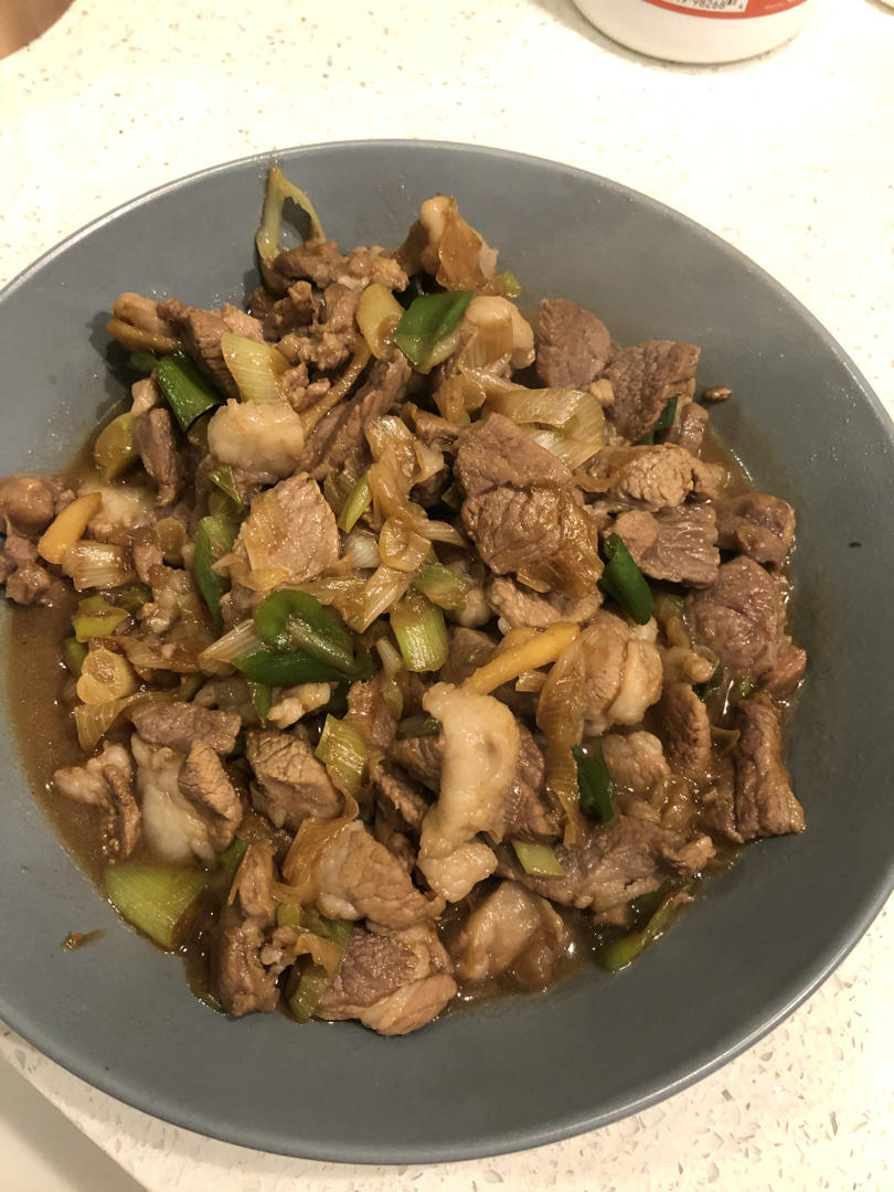 炒了20多年的葱爆羊肉