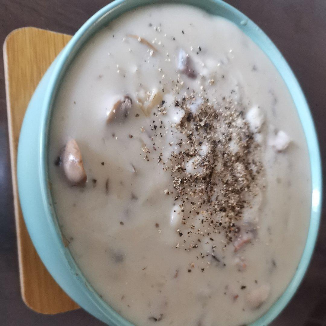 奶油蘑菇汤 一人份牛奶版