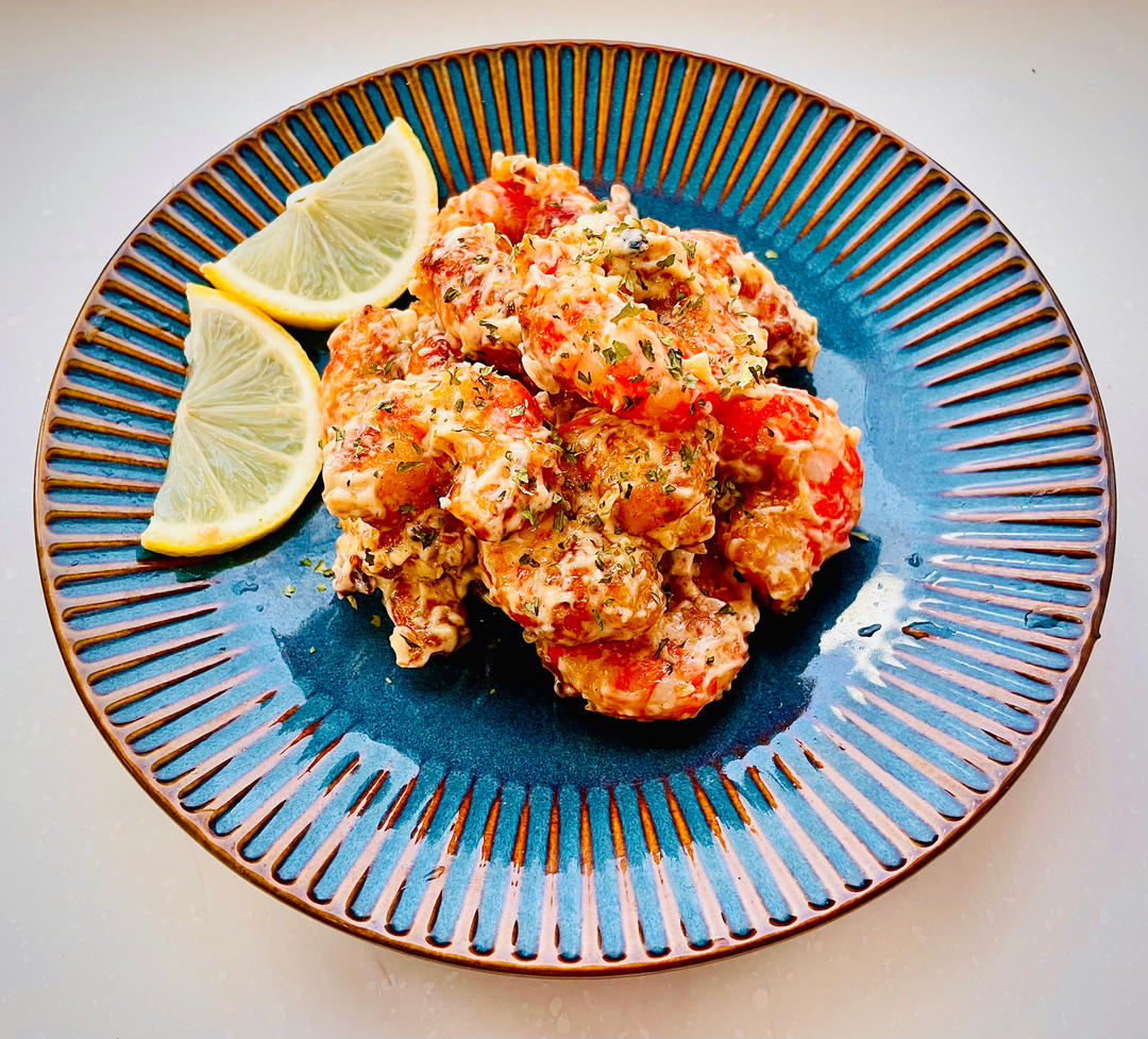 被熊弟弟夸的「芥末虾球」