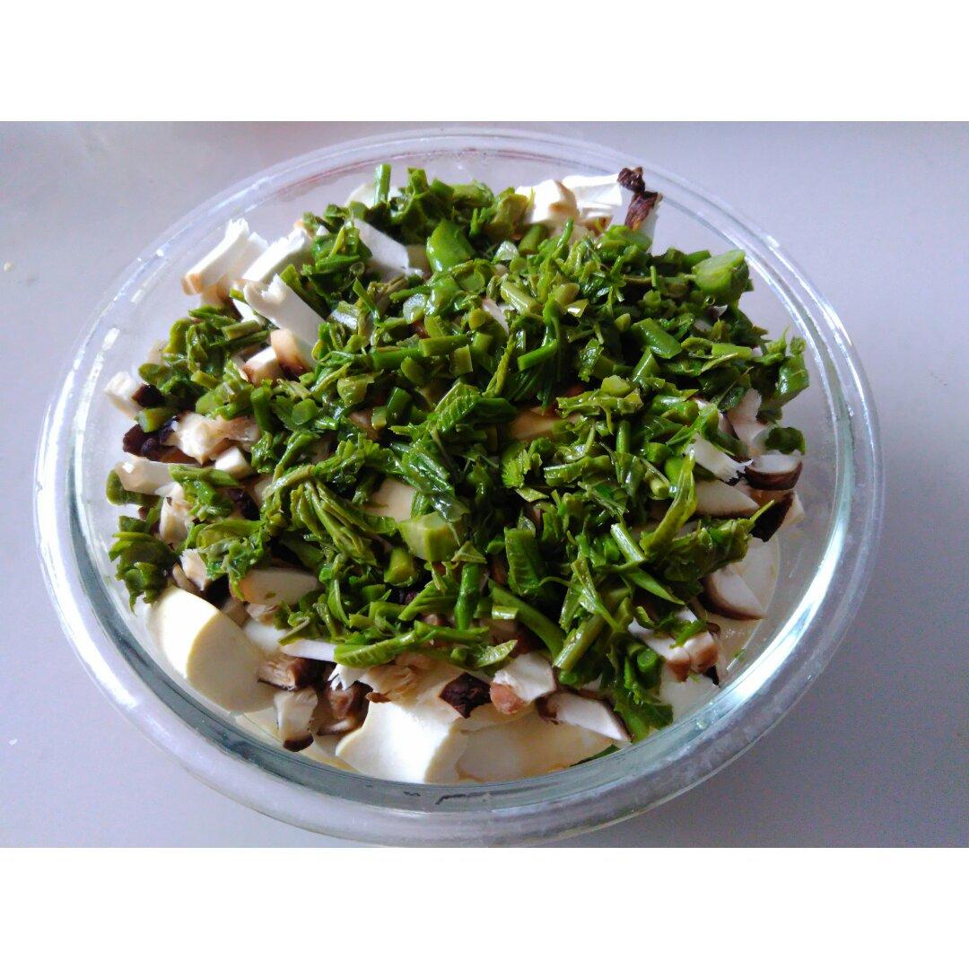 肉末鸡蛋蒸豆腐