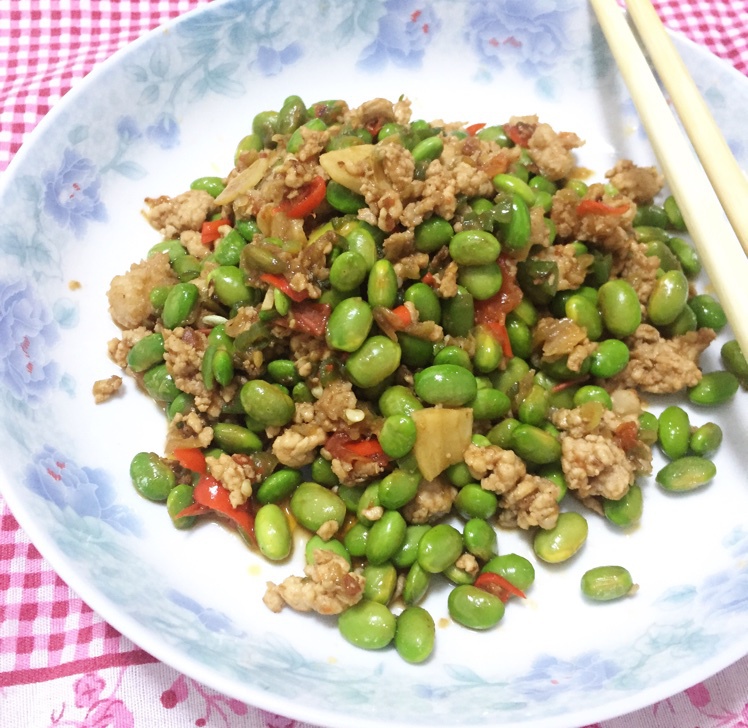 下饭菜 肉末毛豆