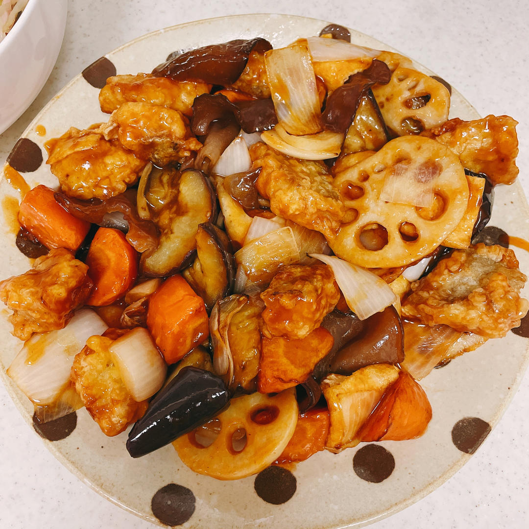 菠萝咕咾银鳕鱼肉