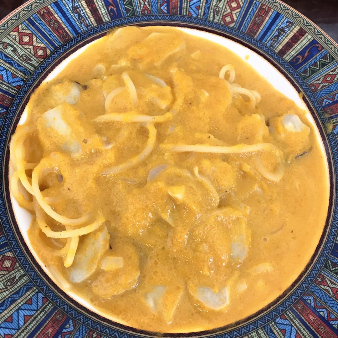 奶香南瓜蘑菇意面