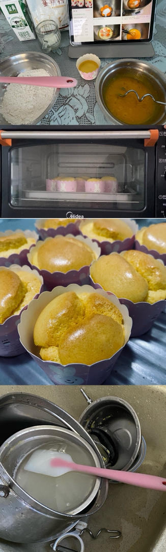 纸杯蛋糕 8寸戚风蛋糕的量