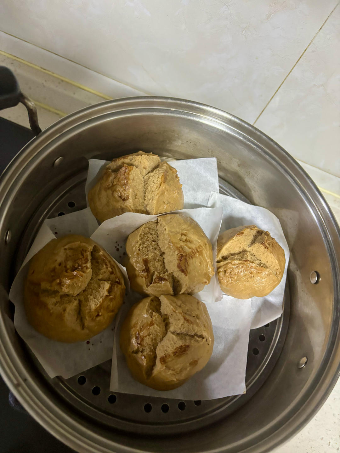 红糖自然开花馒头❗️按步骤来必定成功(ง•̀_•́)ง想偷懒不行哦