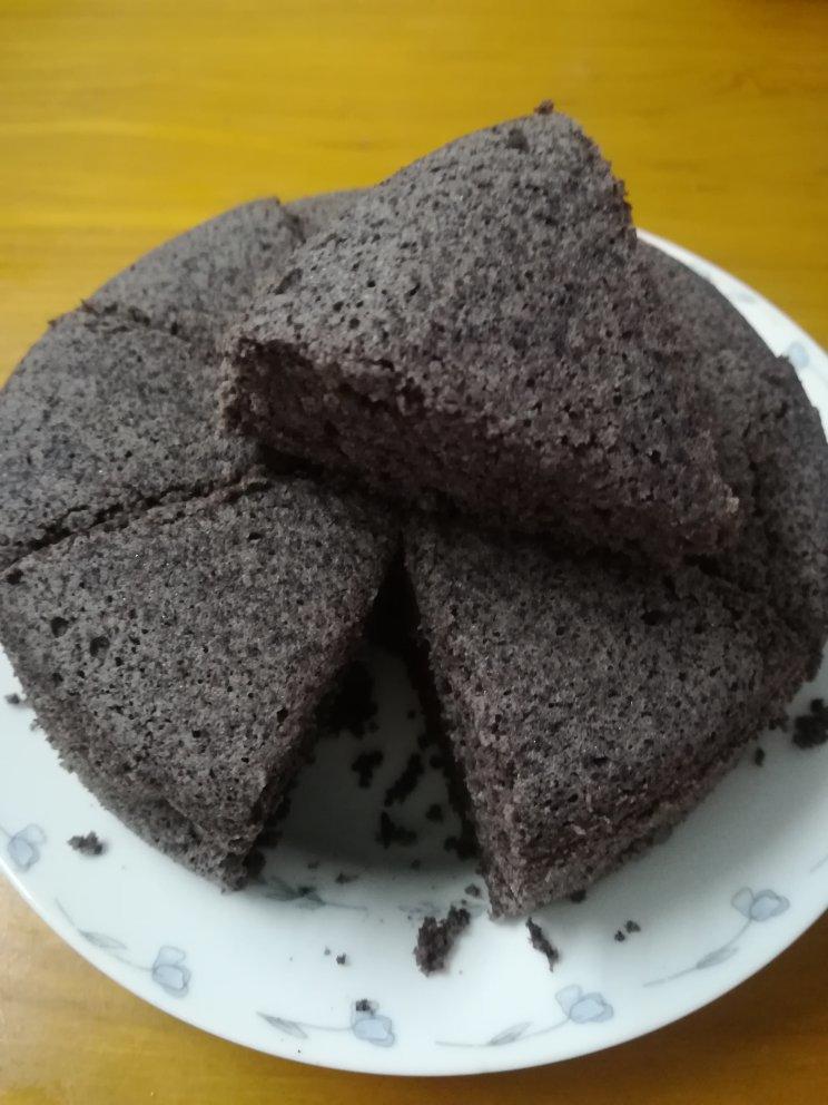 星眨眼做的黑米糕