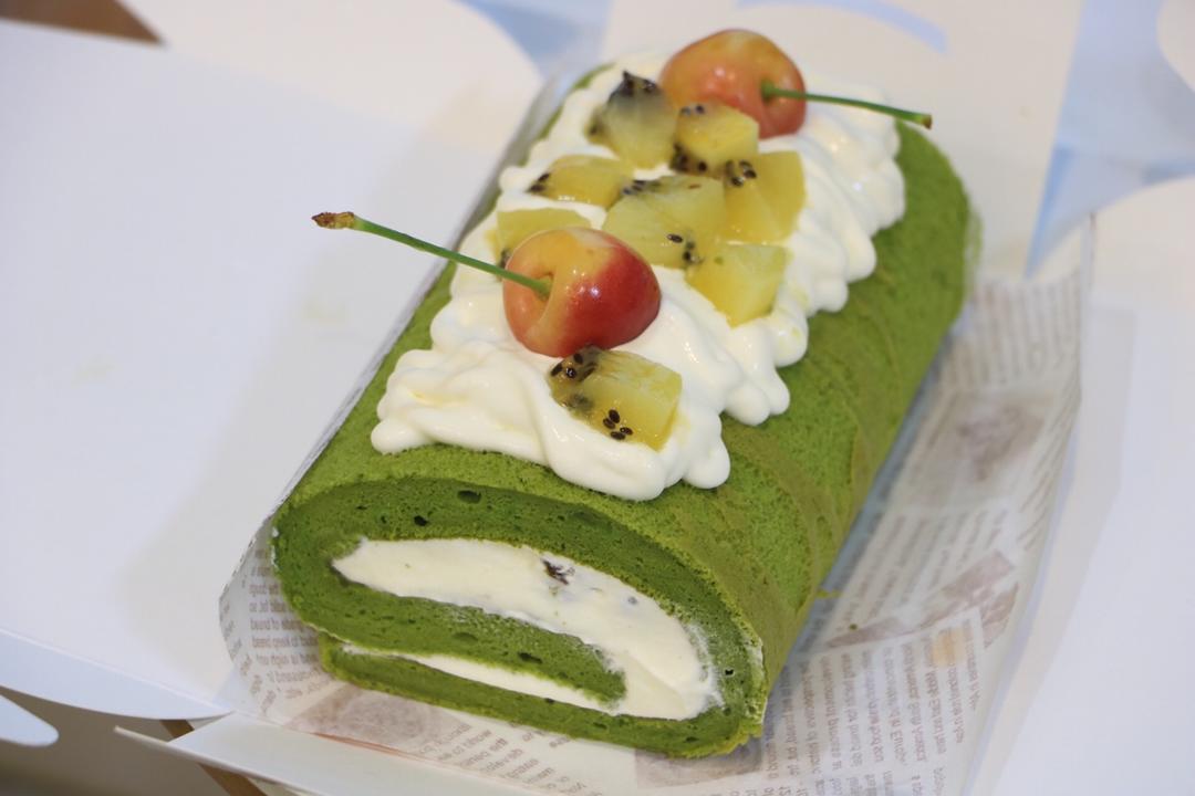 抹茶蜜豆蛋糕卷