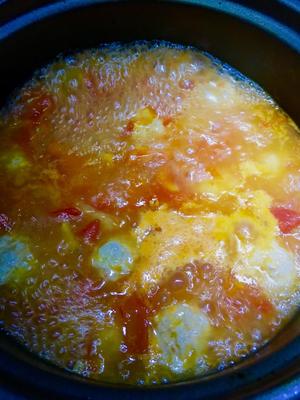 番茄肉丸汤的做法 步骤6