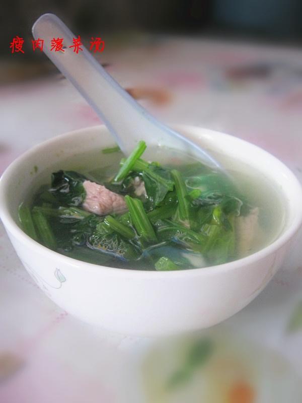 【菠菜瘦肉汤】--为早餐增加营养