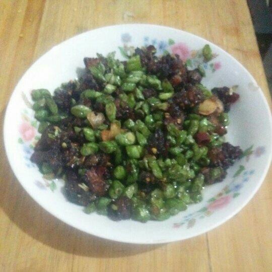 肉沫豆角下饭菜