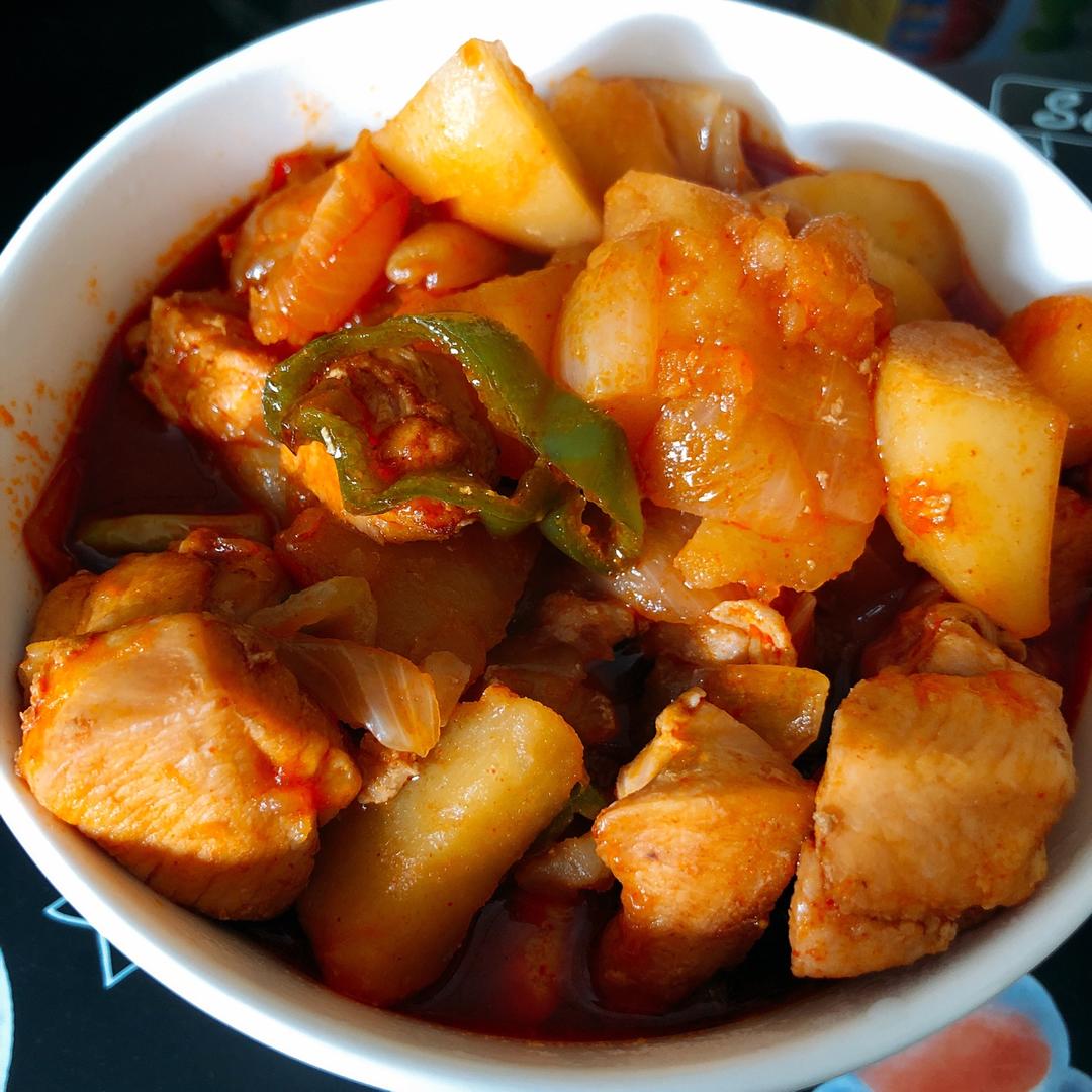 【三时三餐】车婶的韩式辣炖鸡块 닭볶음탕