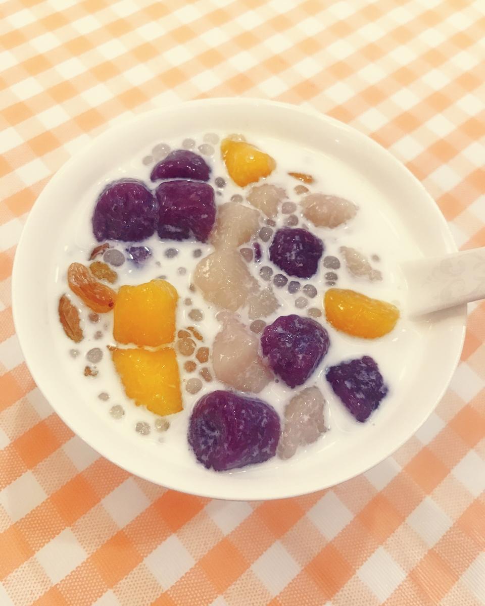 sue1989做的芋圆紫薯圆~丁香甜品