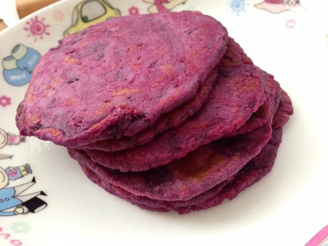 紫薯芝麻饼