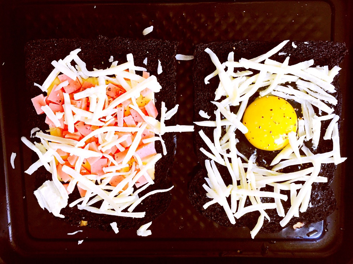 鸡蛋芝士烤吐司