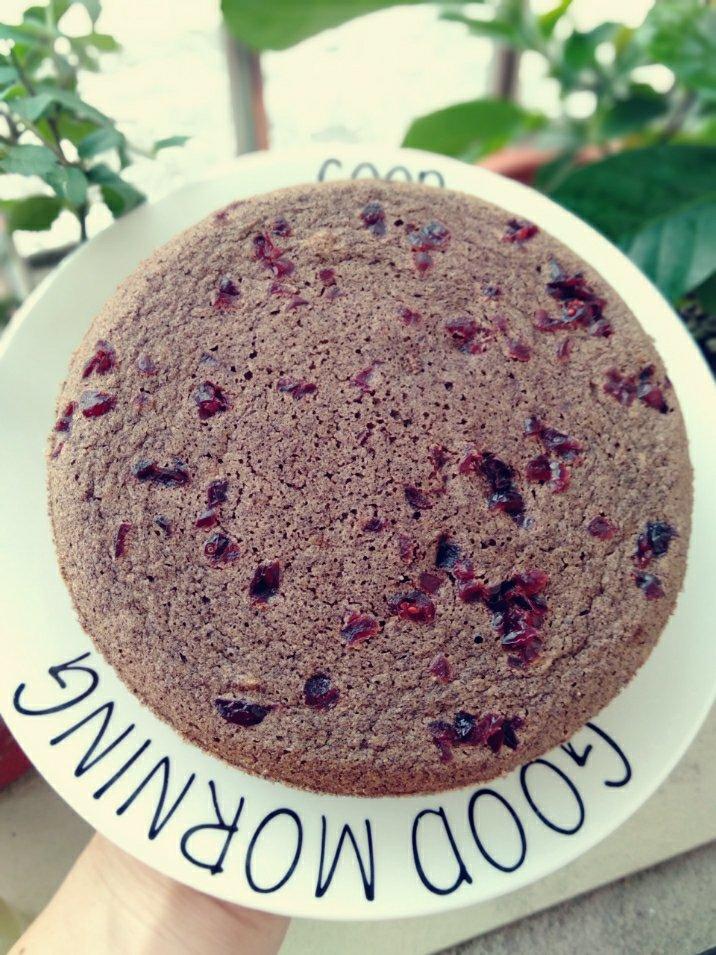 黑糖蔓越莓黑米糕