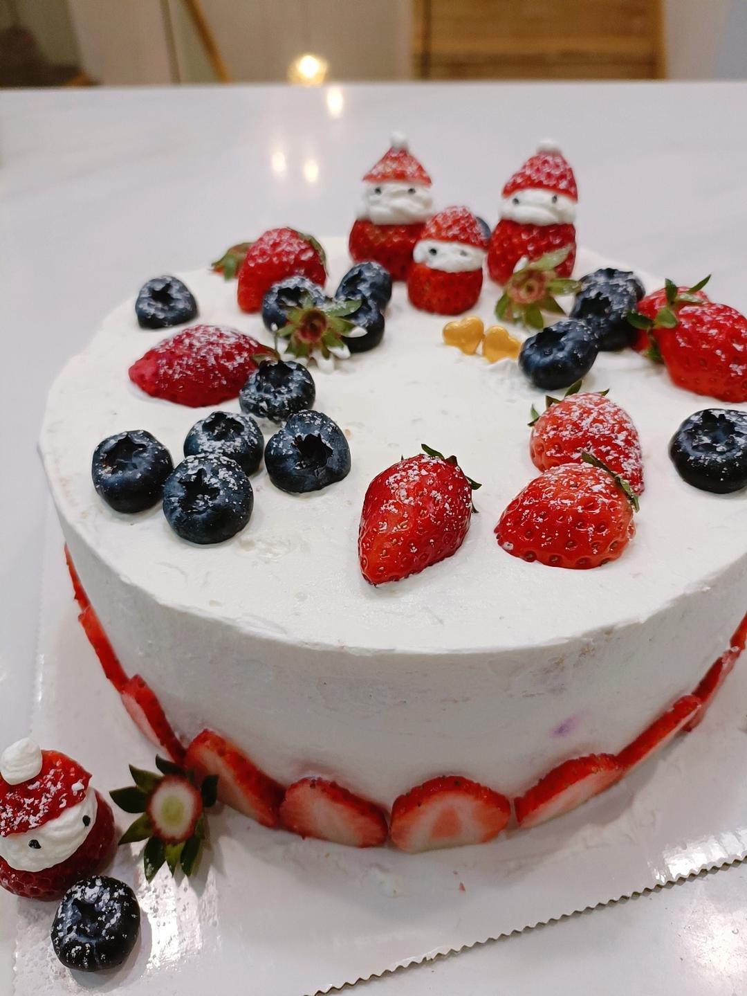 圣诞草莓蛋糕