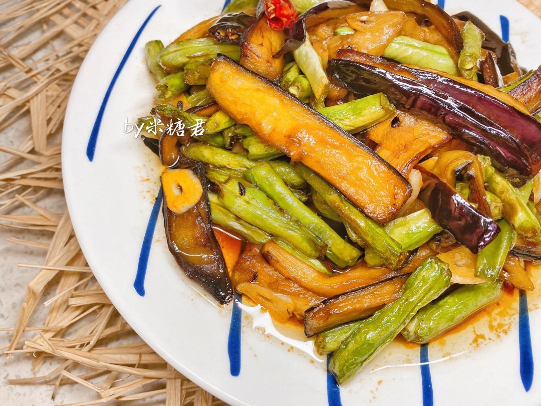 下饭素菜：豆角烧茄子