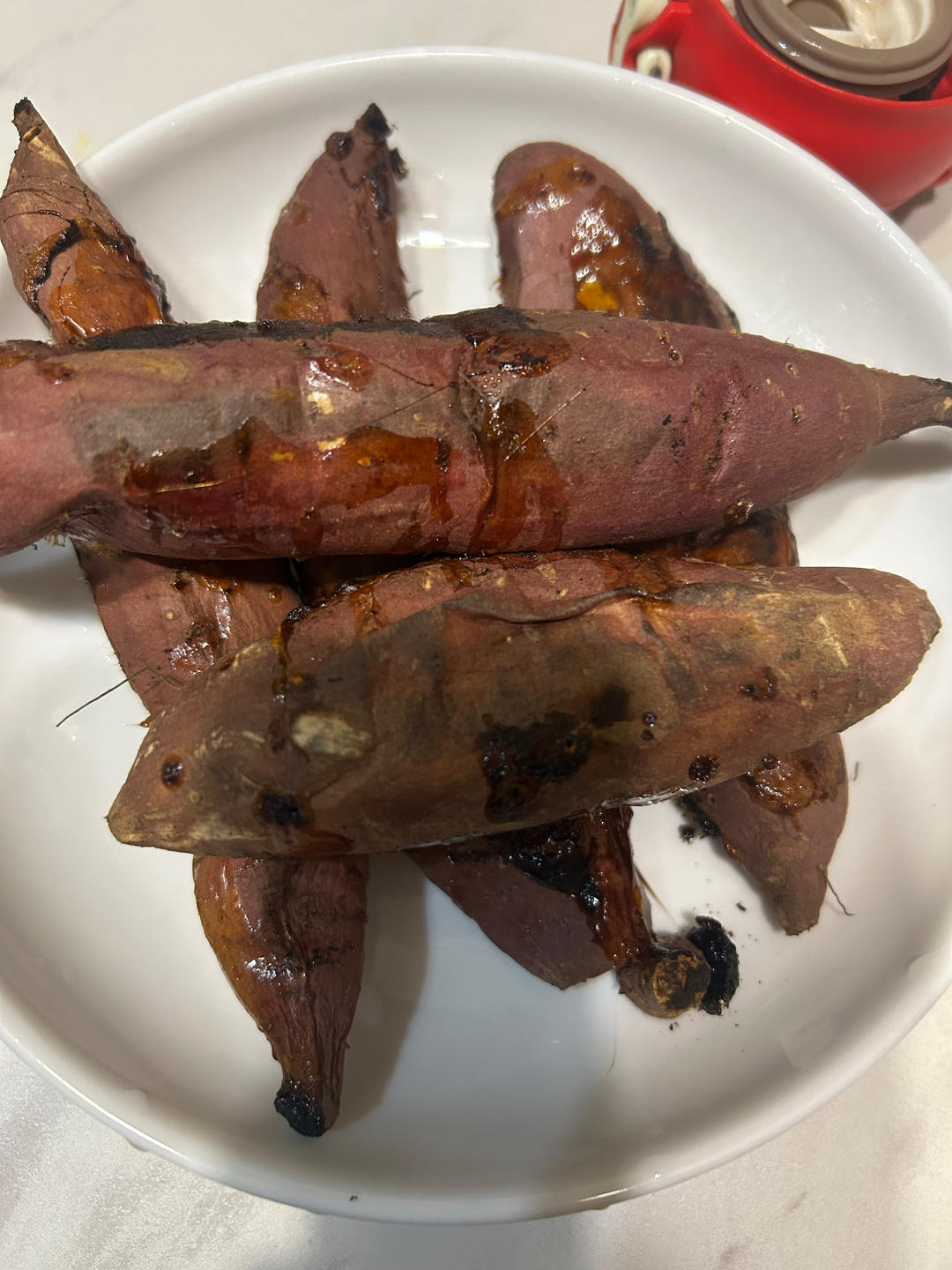 【糯唧唧的烤红薯】糖油四溢皮肉分离外糯里嫩吸溜着吃！