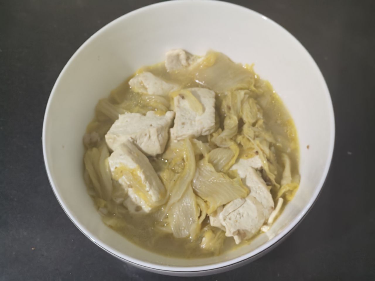 白菜炖豆腐的做法