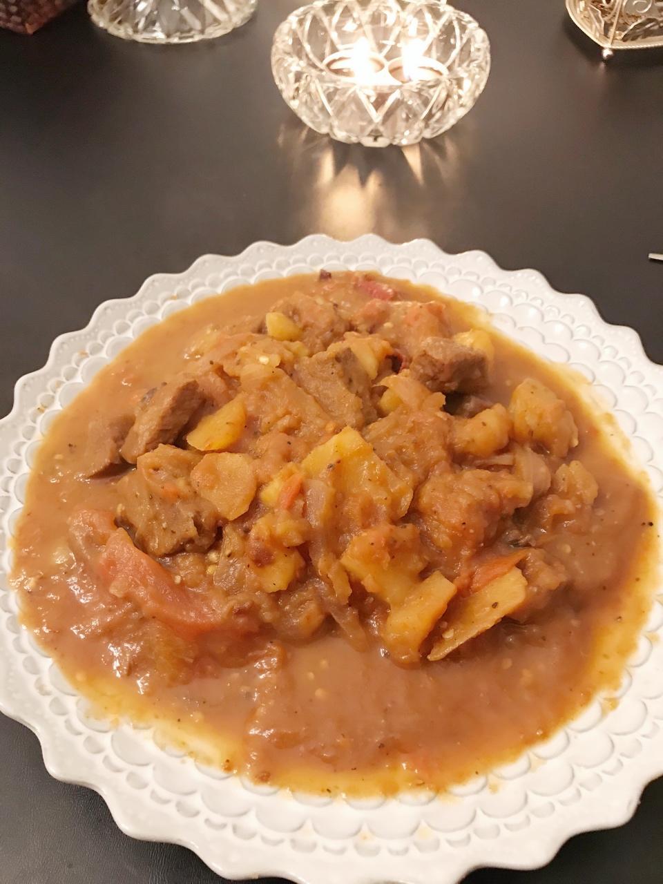 五香土豆焖牛肉