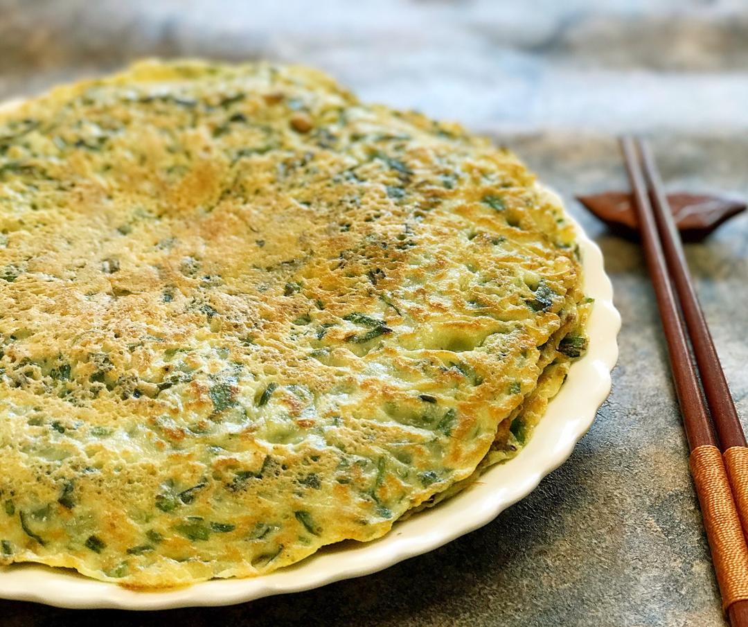 韭菜鸡蛋摊饼