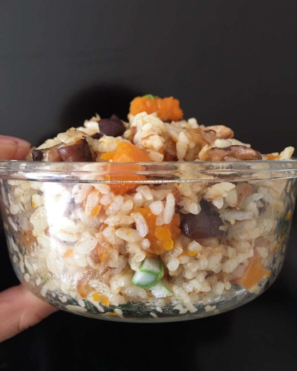 美味到不行的南瓜饭