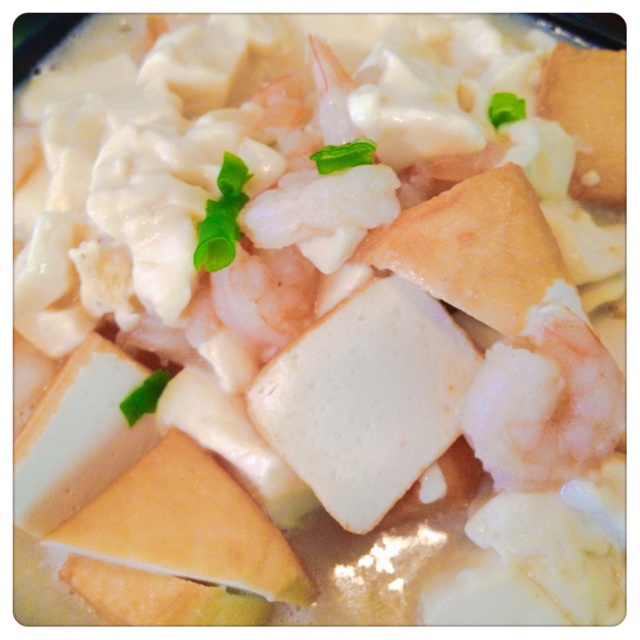虾仁豆腐煲