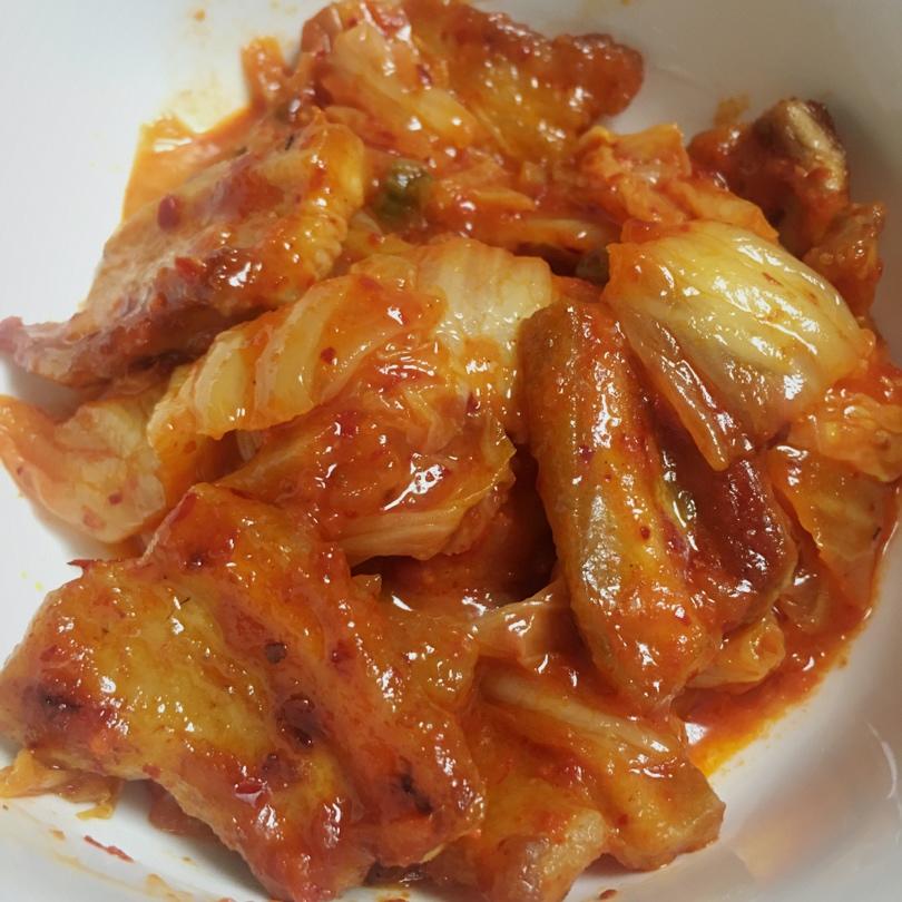 辣白菜炒五花肉