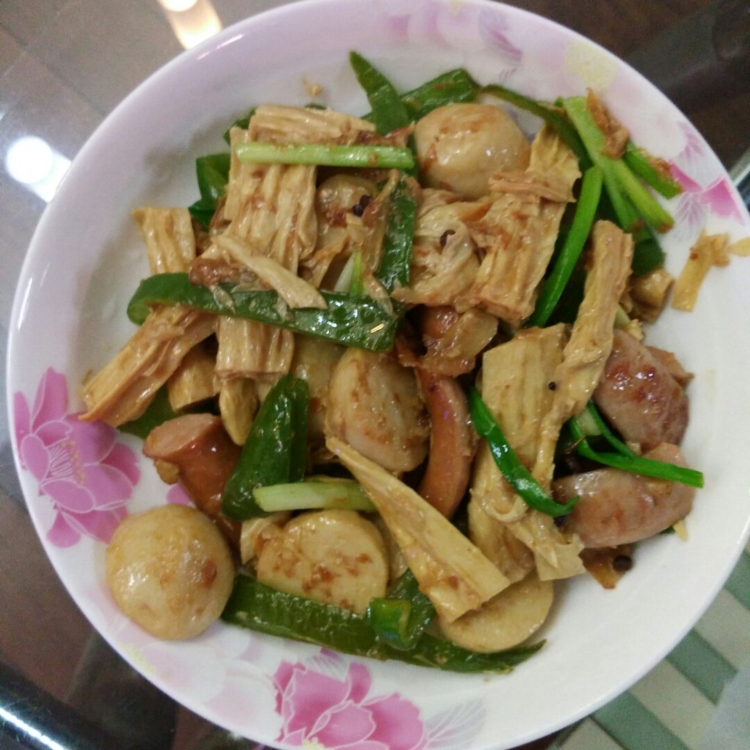 青椒炒腐竹
