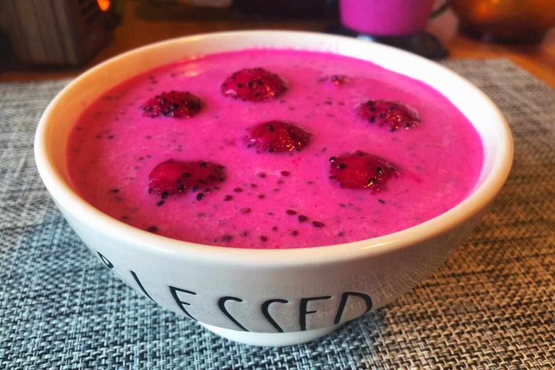 火龙果牛奶西米露