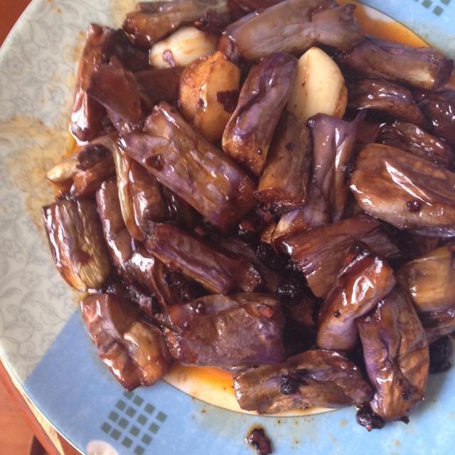 酱爆茄子老干妈版的做法