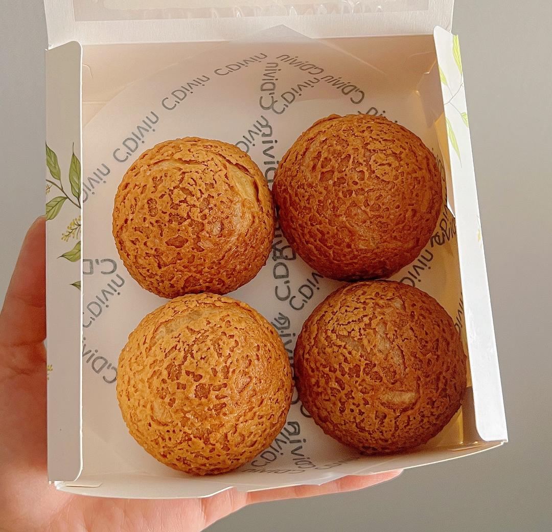 焦糖脆壳爆浆大泡芙