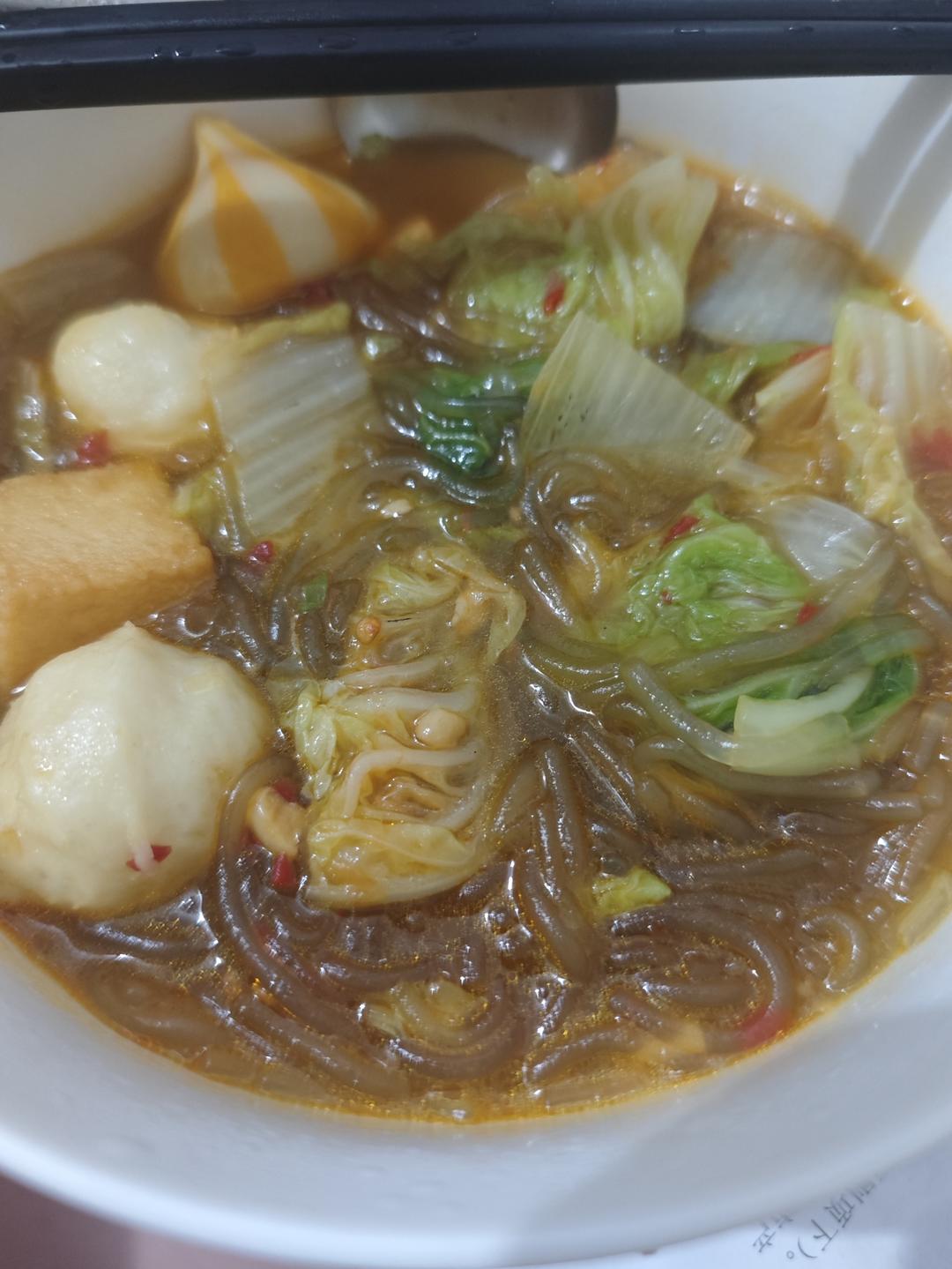 白菜红薯粉的做法